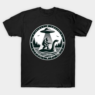 Bigfoot UFO Loch Ness Cryptid T-Shirt